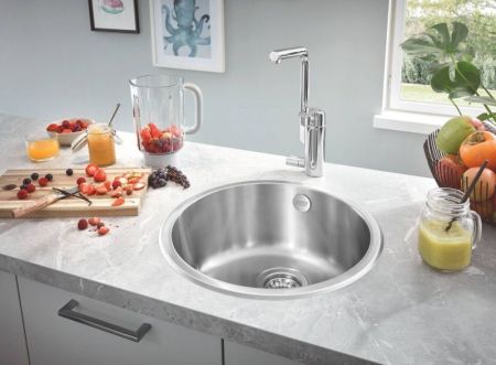 Мойка GROHE K200 Sink круглая с одной чашей, нержавеющая сталь (31720SD0)