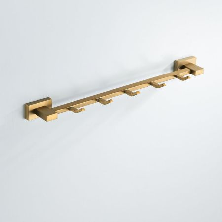 Планка с крючками Shevanik SG5651G, золотой сатин