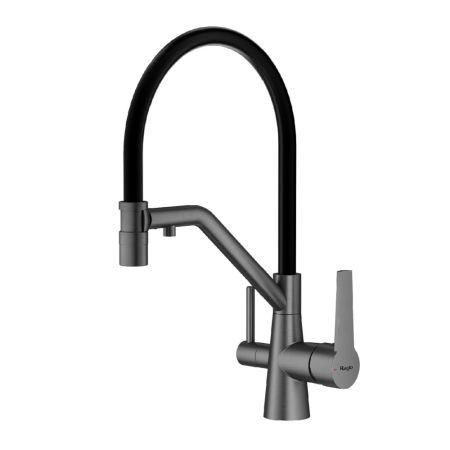 Смеситель для кухни с подключением фильтра Raglo R80.62.09, графит, артикул R80.62.09
