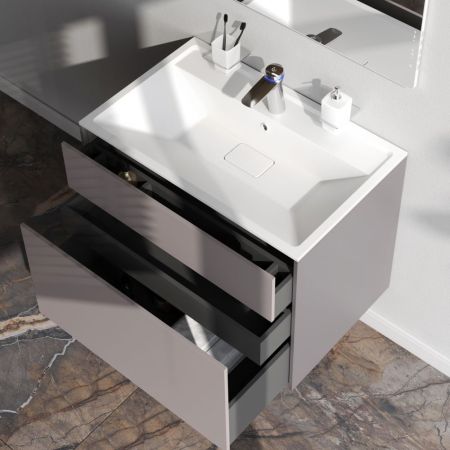 M50AFHX0803EGM Inspire V2.0, База под раковину, подвесная, 80 см, 3 ящика, push-to-open, элегантный