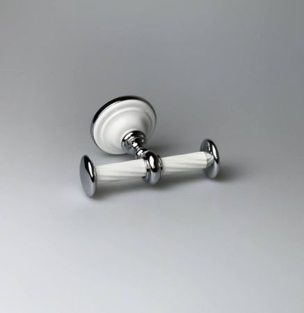 Stil Haus Giunone, крючок двойной, цвет хром - белый, артикул G13(03)