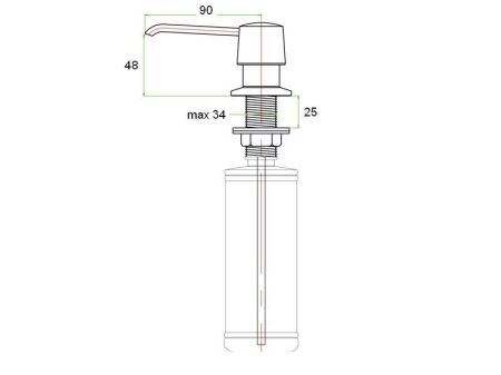 Дозатор для жидкого мыла ZorG ZR-20 STEEL Нержавеющая сталь