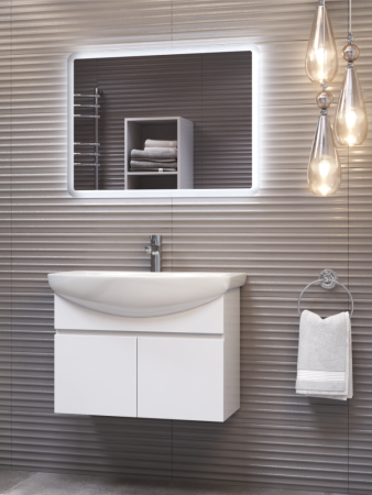 Тумба под раковину подвесная VIGO Wing tp.WIN.BAL.70.2D белый, 70 см, артикул tp.WIN.BAL.70.2D белый