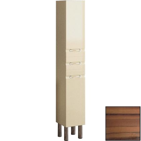 Шкаф пенал SanVit Прима 30 pprim с фактурой под дерево витые ручки Зебрано