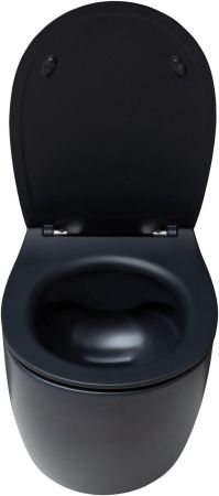 Чаша подвесного унитаза Allen Brau Fantasy 4.11004.31 черный матовый, артикул 4.11004.31