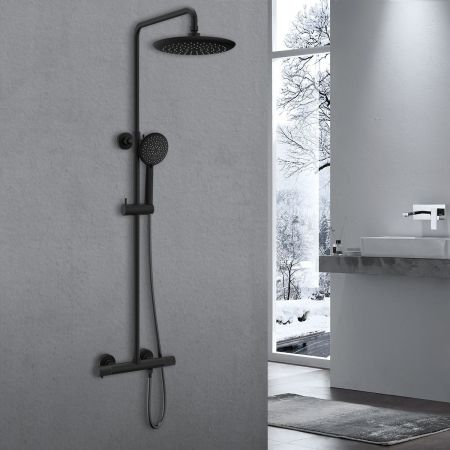 Душевая стойка Desire VSFS-1D0TMB термостатическая, черный, артикул VSFS-1D0TMB