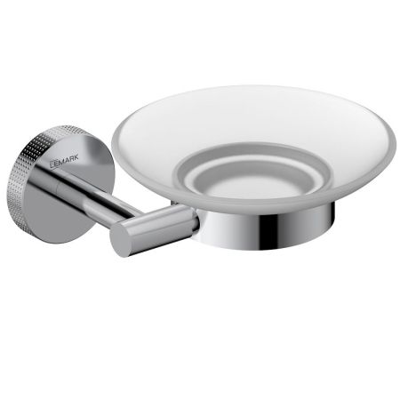 Мыльница Lemark BELUGA подвесная, сталь, стекло, хром (LMA-8031S-C), артикул LMA-8031S-C