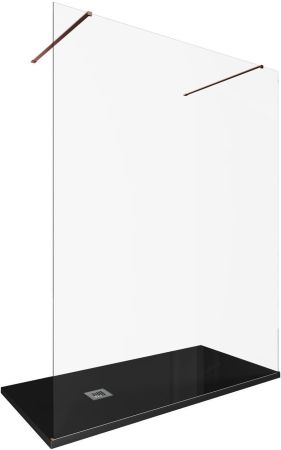 Душевая перегородка Allen Brau Infinity 2 160 3.21059.60 медь браш, артикул 3.21059.60