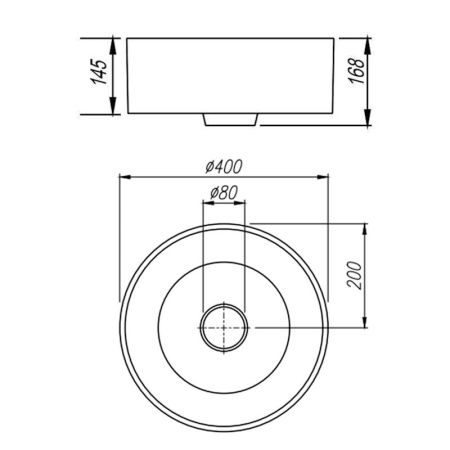 Раковина Florentina Алтея 40 см 10.290.00400.001, белая, артикул 10.290.00400.001