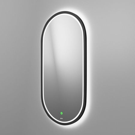 Зеркало LANGAS BLACK с LED подсветкой и сенсором, 400х800, артикул OWLM200302