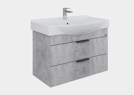 Тумба Onika Девис 80 подвесная, бетон чикаго (ум. Беверли 80), артикул 108048