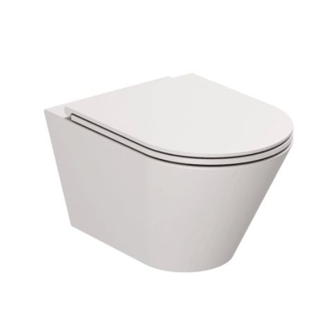 AZZURRA FORMA Унитаз подвесной 540х370х340 мм., безободковый, в комплекте с креплением, цвет Cenere, артикул FMVKSPE00000CE