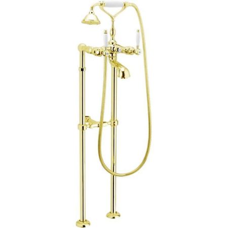 Смеситель для ванны напольный Webert Dorian DO720801010, золото