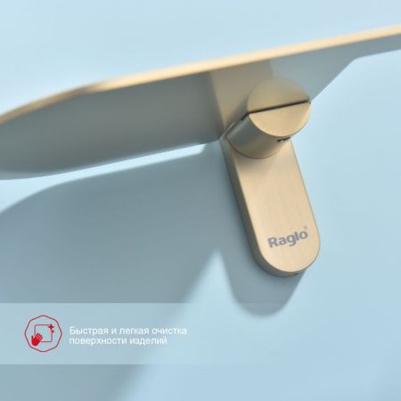Держатель для туалетной бумаги Raglo R300.03.03, золотой сатин