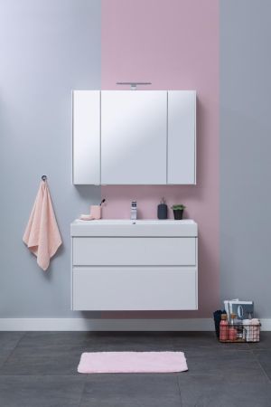 Тумба с раковиной Aquanet Бруклин 100 белый, артикул 00212599