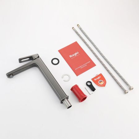 Смеситель для раковины Raglo R51.15.09, графит, артикул R51.15.09