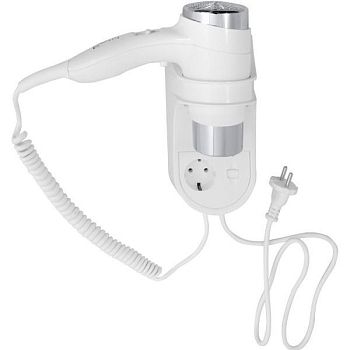 HOTEL Фен настенный встроенный белый 100х270х310мм