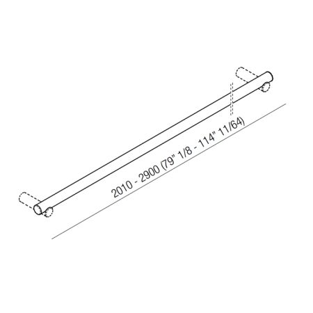 Agape Dot line Поручень, длина от 2010 до 3000мм, цвет: натуральный дуб, артикул ADTL3000RT