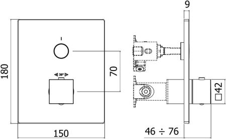 Смеситель для душа Paffoni Compact Box CPT513BO, артикул CPT513BO
