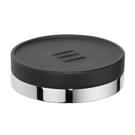 Colombo Nordic Мыльница настольная, , цвет: хром/черный, артикул B5240.CR-CNO