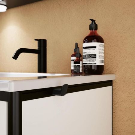 Burgbad  VRY Крючок двойной для мебели, черный матовый, артикул ACJV001