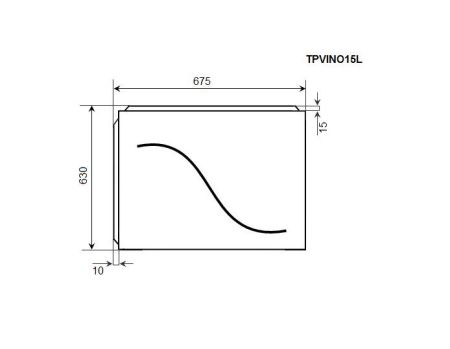 Торцевая панель TIMO (TPVINO15L), артикул TPVINO15L