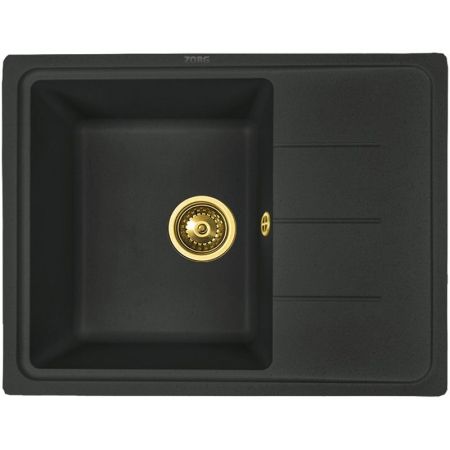 Кухонная мойка ZorG Granit GR 615 BLACK BRONZE Черный Бронза, артикул GR 615 BLACK BRONZE