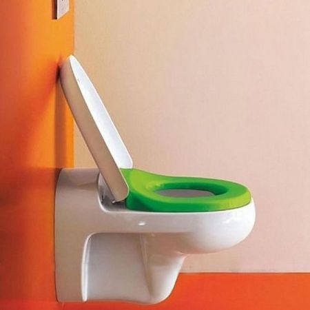 LAUFEN Florakids Сиденье для унитаза 8.2003.1, цвет белый/зеленый softclose, артикул 8.9103.1.072.000.1