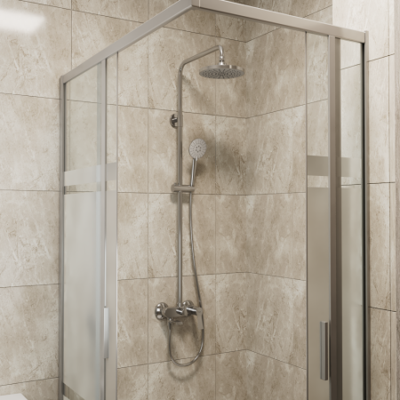 Душевая система D&K Bayern.Bamberg хром (DA1553701B18), артикул DA1553701B18