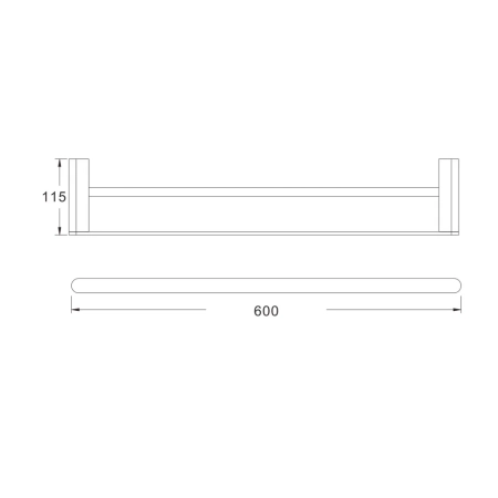 Полотенцедержатель Rose RG1727T, пепельный, артикул RG1727T