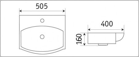 Умывальник CeramaLux 78014C Умывальник CeramaLux 78014C