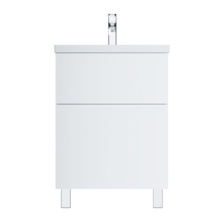 M90FSX06022WG32 GEM, База под раковину, напольная, 60 см, 2 ящика push-to-open, цвет: белый, глянец, артикул M90FSX06022WG32
