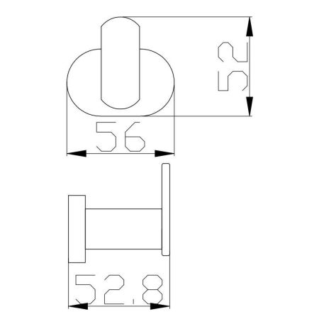 Крючок для ванной комнаты Rav Slezak YUKON YUA0100CMATZ, золото/черный, артикул YUA0100CMATZ