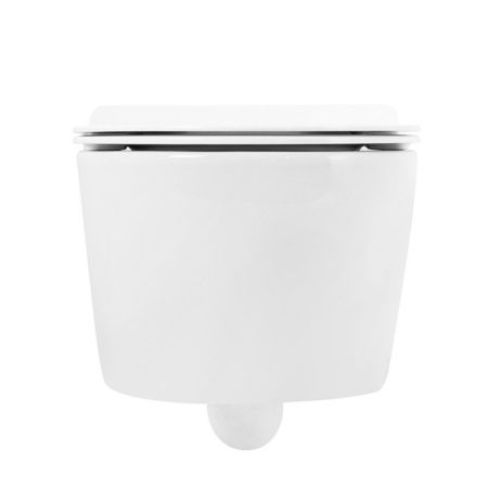 Сиденье дюропласт, soft close, металлическое крепление CZR-090-SC-GM-BORO, артикул CZR-090-SC-GM-BORO