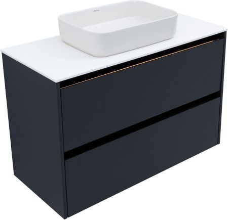 Тумба под раковину Allen Brau Activity 100 1.34006.AM антрацит матовый/черный браш, артикул 1.34006.AM