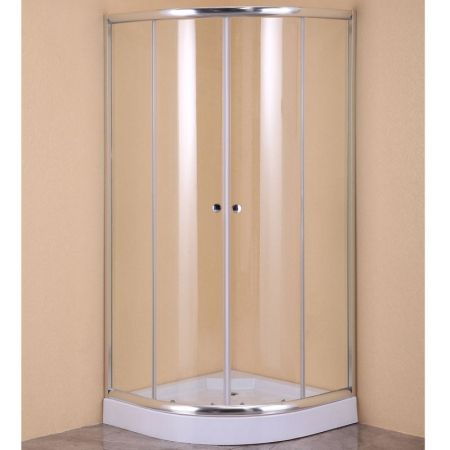 Душевой уголок Agger A01-080TCR 80x80 профиль Хром стекло прозрачное, артикул A01-080TCR