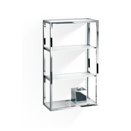 Decor Walther ET 6 Шкафчик открытый 35x15x60см, стекло сатинированное, цвет: хром, артикул 0702800