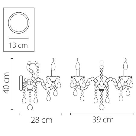Бра Champa nero Lightstar Premium 879627