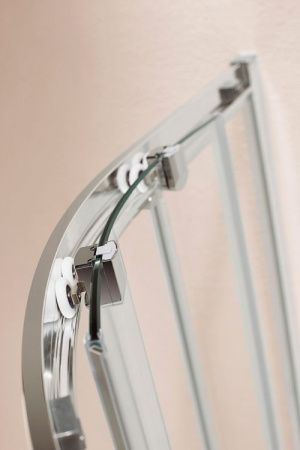 Душевой уголок Cezares Eco R-2 80x80 профиль Хром стекло прозрачное