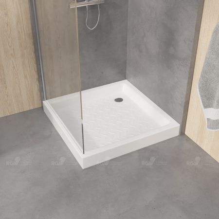Душевой поддон квадратный керамический RGW CR Белый (900x900), артикул 19170199-01
