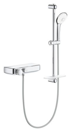 Термостатический смеситель для душа GROHE GRT SmartControl и душевой гарнитур Euphoria 110 Massage с душевой штангой 600 мм, хром (34720000) Термостатический смеситель для душа GROHE GRT SmartControl и душевой гарнитур Euphoria 110 Massage с душевой штангой 600 мм, хром (34720000)