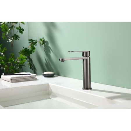 Смеситель для раковины Raglo R10.10.09, графит, артикул R10.10.09