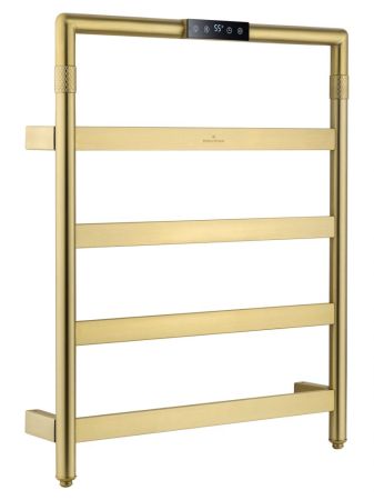 Полотенцесушитель электрический WONZON & WOGHAND KÖLN, Брашированное золото (WW-A6014-BG), артикул WW-A6014-BG