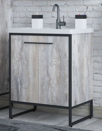 Тумба "Айрон 60", черный/антик, Фостер 60, артикул SD-00000385