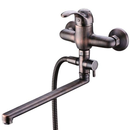 Смеситель для ванны WasserKRAFT Isar 1302L универсальный Темная бронза