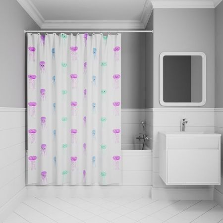 Штора для ванной IDDIS 200x180 см, Полиэстер (BO03P18i11), артикул BO03P18i11
