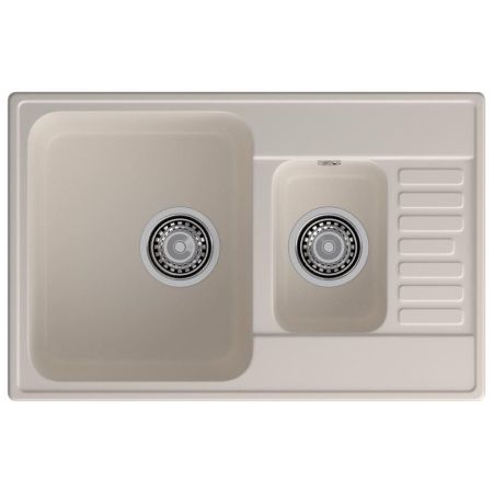 Кухонная мойка GranFest QUARZ 21К, белый, артикул 21К белый