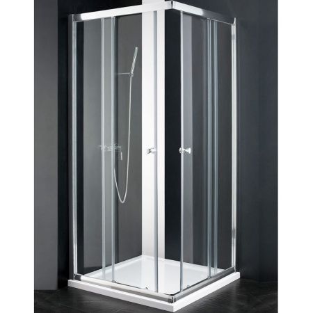 Душевой уголок Cezares Anima A-2 100x100 профиль Хром стекло прозрачное
