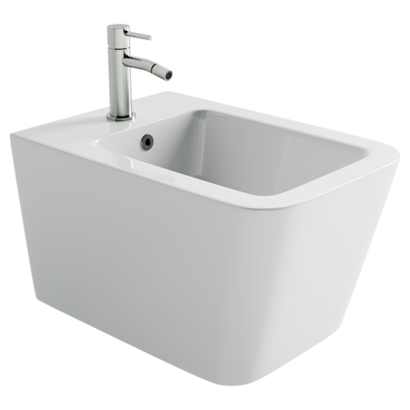 Биде подвесное Ceramicanova Миро (Miro) с крепежом для скрытого монтажа белый CN11004, артикул CN11004