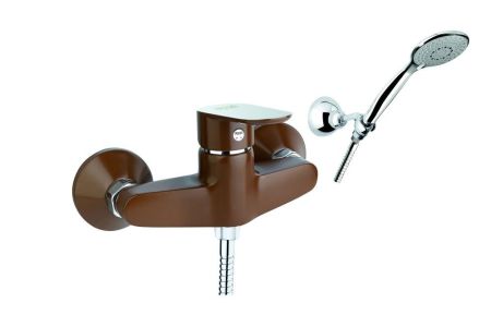 Смеситель для душа Fiore KEVON CHIC 81MX6510, хром/коричневый, артикул 81MX6510